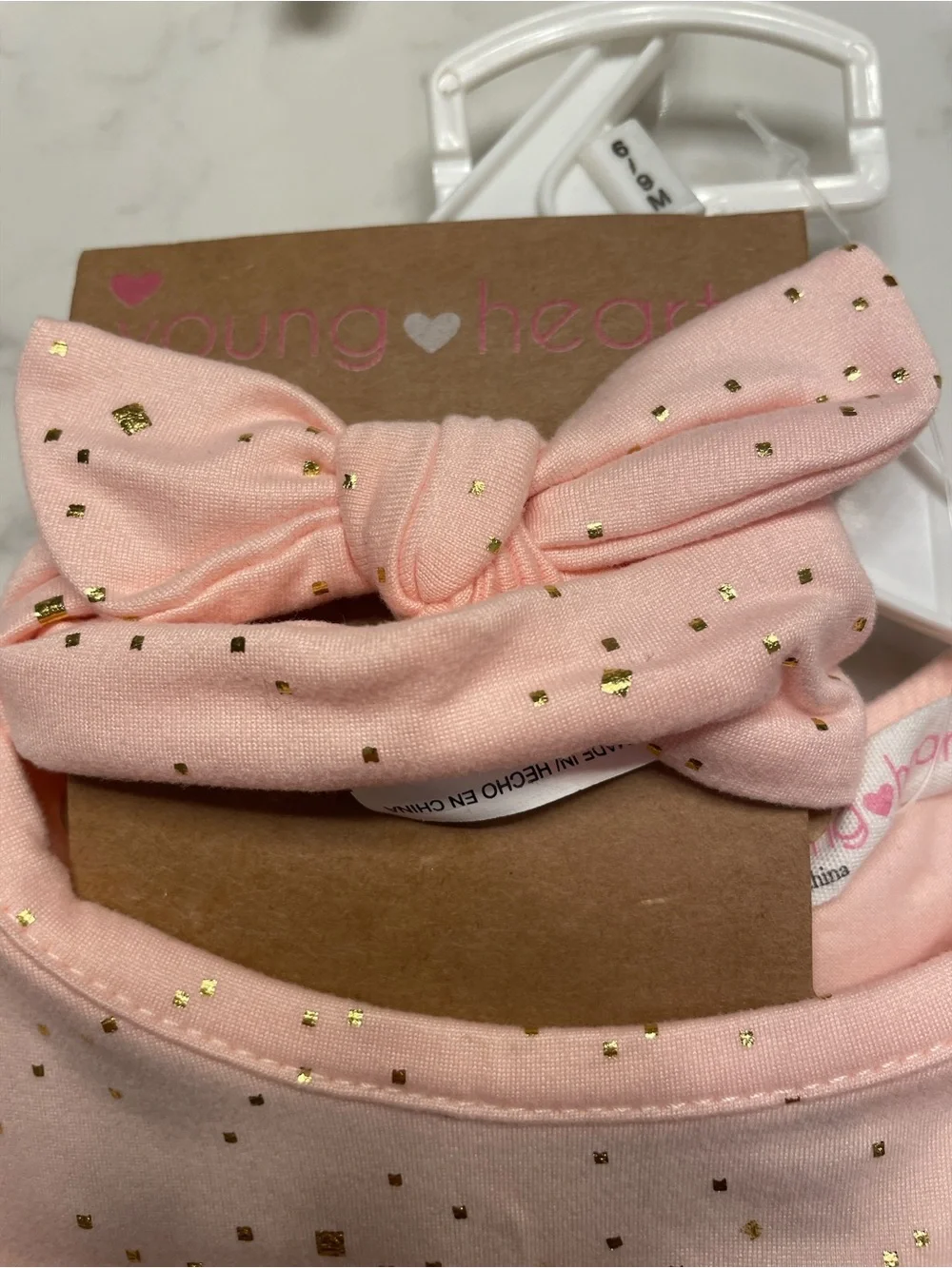Young Hearts Infant Girls Pink Fall Dress with Tulle Skirt 6-9 months NWT